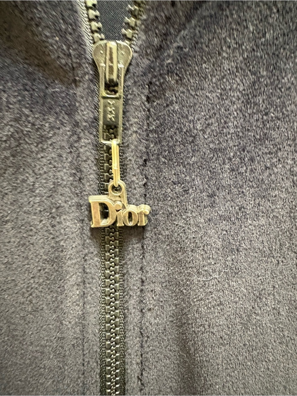 Christian Dior Vintage Black Velour Track Suit w/Red Trim-good condition -Sze XL - Picture 2 of 16